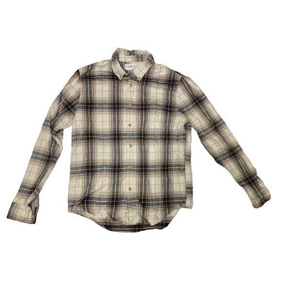 Abercrombie And Fitch Soft A&F Flannel Button Down Long Sleeve Plaid Shirt Large - Picture 1 of 5